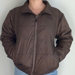 Men’s The North Face Brown Wood Puffer Jacket - Small